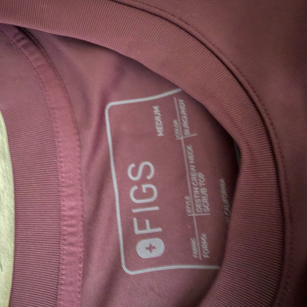 Figs Dusty Rose Medical Scrub Top and Pant